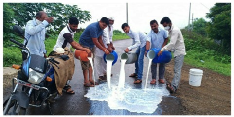 farmers agitating in maharashtra