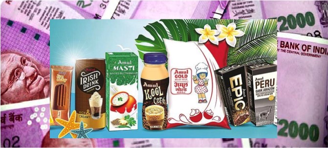 packaged dairy cash flows amul