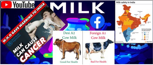 Milk content social media