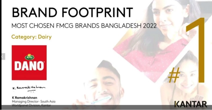 Kantar declares Dano top brand in bnagladesh dariynews7x7